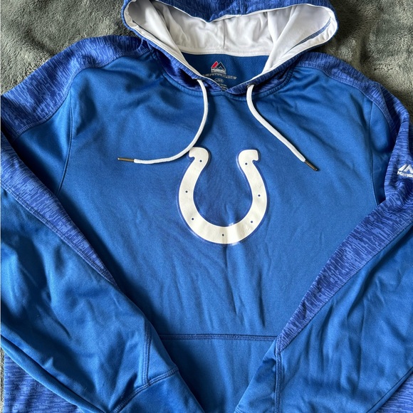 Men's Majestic Indianapolis Colts Armor Hoodie. (THERMA BASE) Majestic - Picture 2 of 12